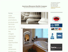 Tablet Screenshot of americanbluegrassmarble.com